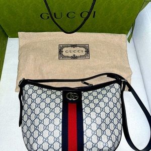 NWT Gucci Ohipdia GG Small Shoulder Bag + Complete Packaging